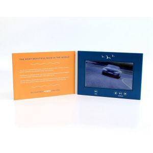 VIF Free Sample 7 inch Video Greeting Card , lcd video business cards for