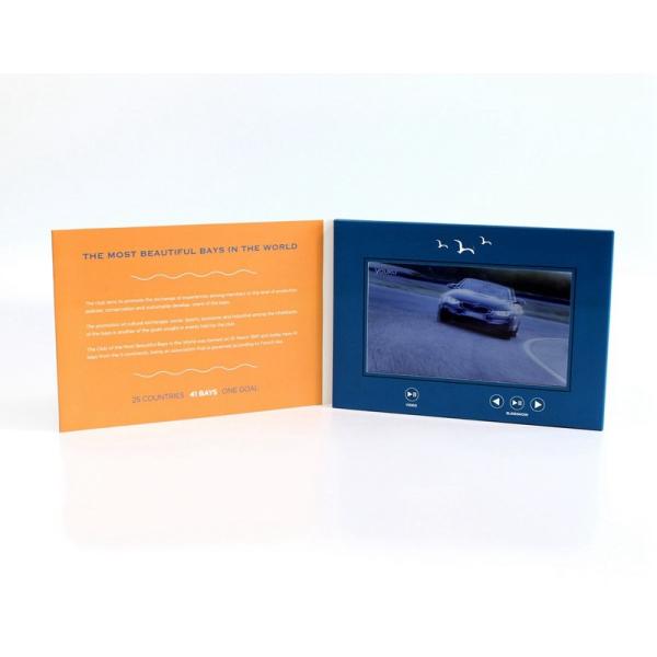 VIF Free Sample 7 inch Video Greeting Card , lcd video business cards for