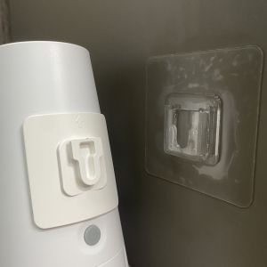 ABS Plastic Bathroom Accessories Sets 60mm Double Sided Adhesive Wall Hooks