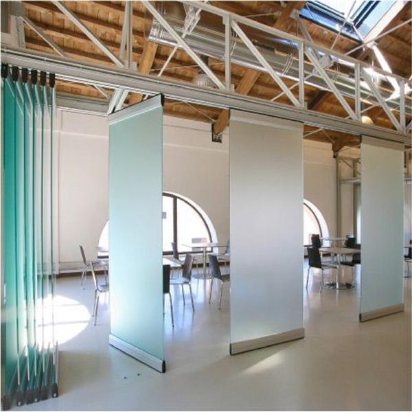Quality EBUNGE Movable Sliding Door Tempered Office Glass Partition Wall for sale
