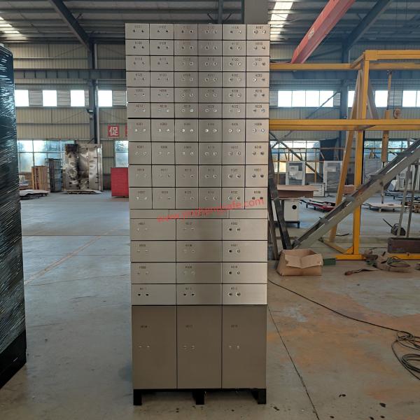 Quality 10mm Stainless Steel Safe Deposit Locker Safe Deposit Box For Bank With Copper Key Lock And Inner Bond Box for sale