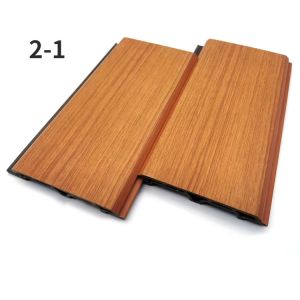 Recycled WPC Wood Cladding Composite Slatted Cladding Board Various Colors