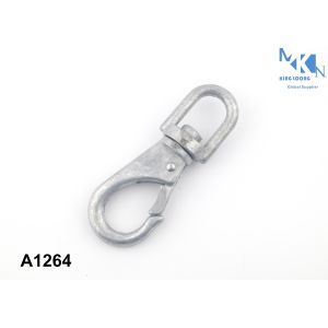 Electroplating Dog Leash Snap Hooks / Zinc Alloy Swivel Snap Hooks