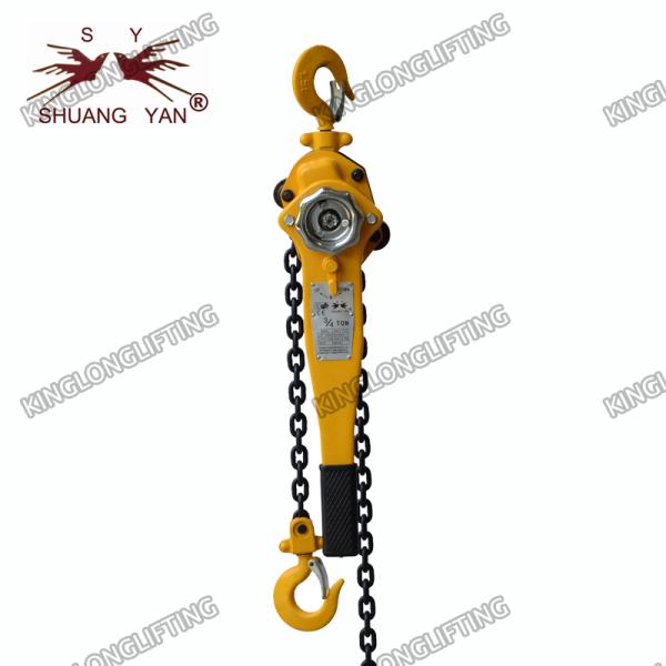 0.5 Ton Aluminum Lever Chain Block With Double Ratchet Pawl 1.5M 3M