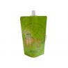 full UV Straight Spout Stand Up Pouches Green Color 1000ml For Hair Cream for sale