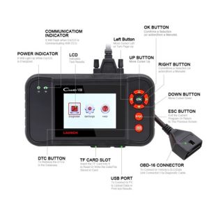 LAUNCH Creader viii obd2 code reader diagnostic Scanner test Engine Transmission