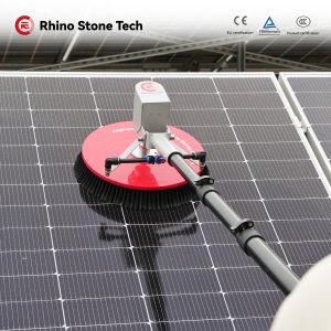 20m Pipe Rotating Solar Panel Cleaning Brush OEM Single Disc PV Clean Machine