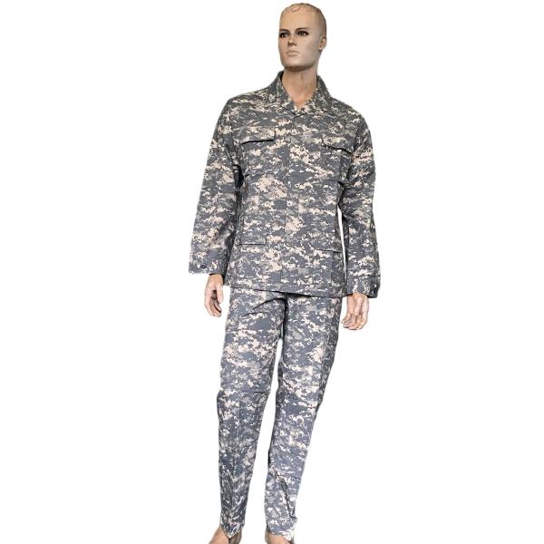 BDU Field Ripstop Uniform Desert Camo Shirt And Pants Tear Resistant Combat Training Suit
