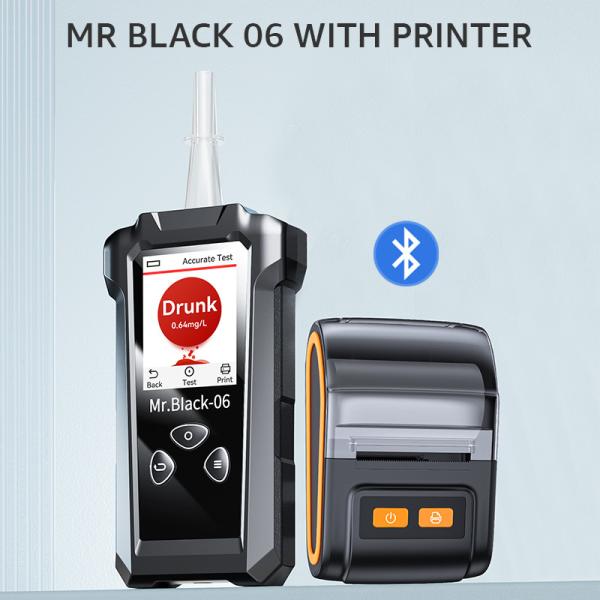 Quality Better Small Alcohol Breath Analyser With Printer LED Display Sensor for sale