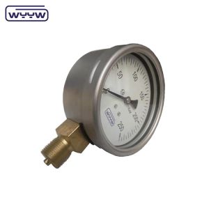 Wholesale China factory capsule pressure gauge 100mm mbar ss case brass connection 1/2&quot;bsp cmh2o low pressure manometer from china suppliers