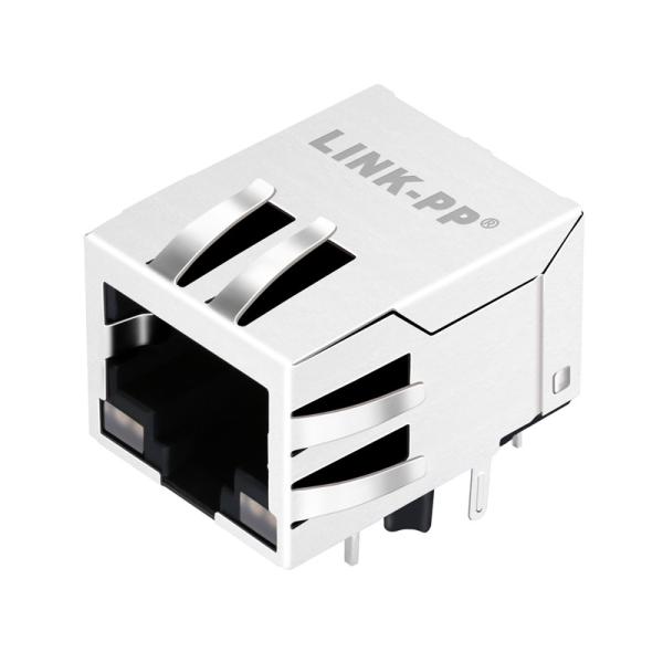 G15-111T-038E 10G Base-T Tab Down 1 Port Shielded Ethernet RJ45 Connector With