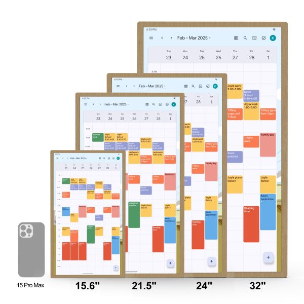 Goodnotes Compatible Android 14 Free Software Wall Mounted Digital Calendar Diary For Family Planning