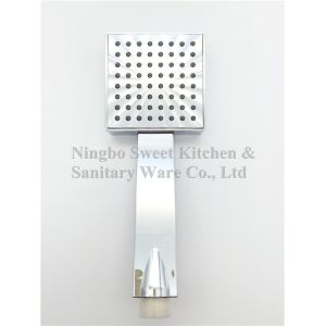High quality Double face ABS Chrome plating single function shower hand square rain shower kit