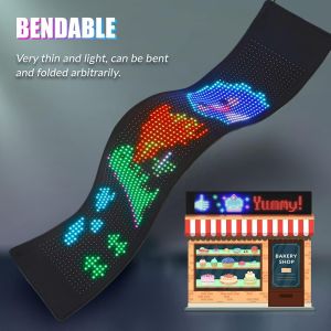 Programmable RGB Car Sign Soft Panel LED Display for Advertise Scrolling Message