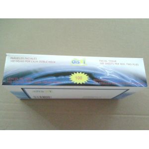 Customizable Size Absorbent Car Box Facial Tissue 100 Sheets 2 Ply