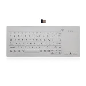 Silicone Industrial Backlit Keyboard Washable Desktop Medical 2.4G Wirelrss