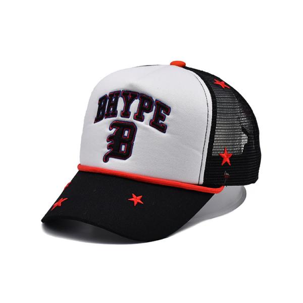 Wholesale Oem Custom 5 Panel High Quality 3d Embroidery Logo Trucker Cap,Mesh