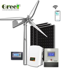5KW Roof Mounted Pitch Control Wind Turbine With Off Grid / On Grid System