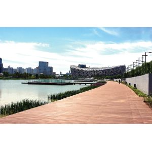 Wholesale Outdoor Waterproof WPC Decking Flooring Anti-UV with Natural Wood from china suppliers