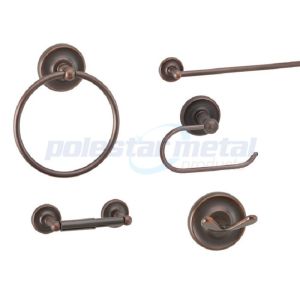 5-1/4" Width Polished Chrome Zamak brushed nickel bathroom hardware Paper Holder