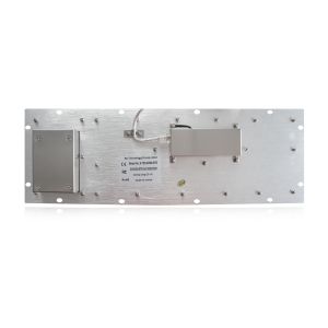 IP65 Static Rated Industrial Stainless Steel Keyboard With Mechanical Trackball