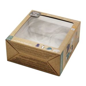 Wholesale Customizable Children's Toy Folding Corrugated Paper Packaging Box Recycled Kraft Paper Transparent Window from china suppliers