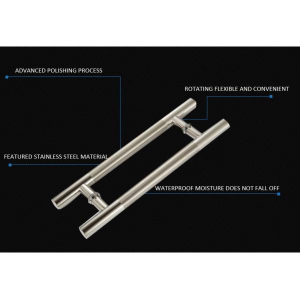 12" Heavy Duty Modern Design Style H Shape Stainless Steel 304 Push Pull Door Handle