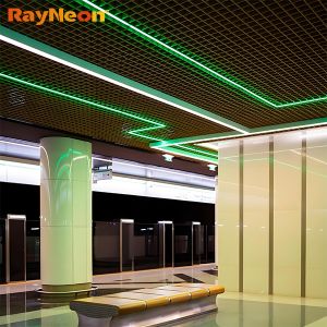 8mm Width Green RGB COB LED Strip Light DC12V DC24V Commercial Decorative Neon