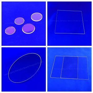 Customizable High Purity SIO2>99.99% Fused Quartz Plate with Density 2.2g/cm3