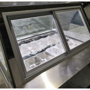 220V 10 Buckets Right-angle Ice Cream Display Freezers Or Refrigerators