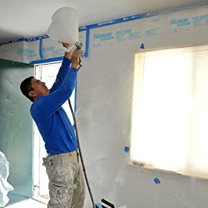 5 In 1 Auto Clean Kits Hdpe Plastic Drop Sheet Plastic Sheeting Durable Polyethylene Sheeting/Film Masks Car From Paint