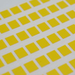 6mmx5mm Low Temperature Labels 1mil Yellow Matte High Temperature Resistant