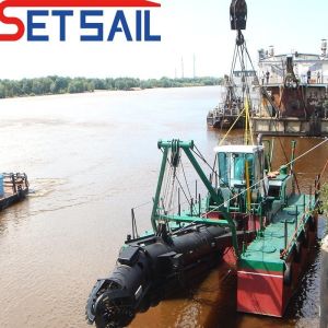 Rexroth Hydraulic Cutter Suction Dredger with Diesel Engine Maximum Dredging