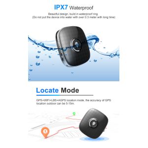 PET gps tracker Mini 4G GPS Locator Waterproof Anti-lost GPS Tracking Device For