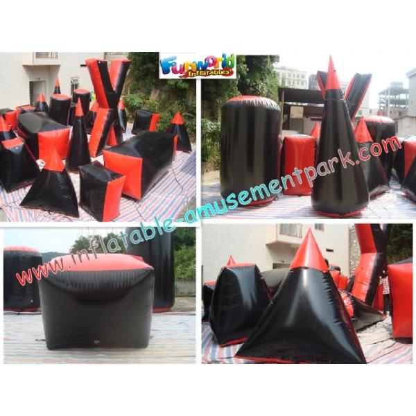 Full Sets Military Inflatable Paintball Bunkers Obstacle Games For Paintball Sports