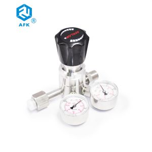 China AFK Stainless Steel Pressure Regulator 1/4NPT High Pressure 4000psi With Inlet Outlet CGA320 on sale