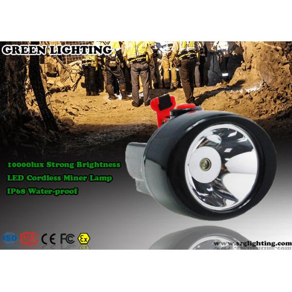 13000 Lux Black Underground Cordless Mining Lights Water - Proof IP 65