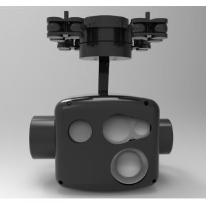 Black Color Thermal Camera Electro Optical Tracking System , Eo Ir Imaging