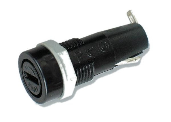 Slotted Cap Fingergrip Shock-Safe Vertical Mount PCB Fuse Holder H3-02 10A