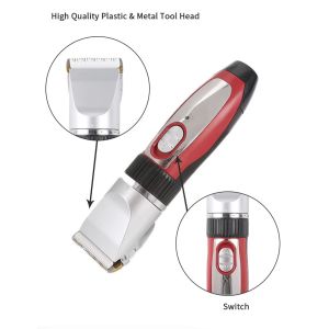 Adjustable Rechargeable Dog Clippers Customized Detachable Blade Easy Cleaning