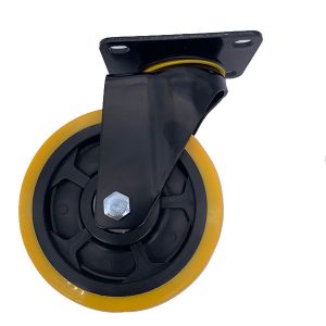 75mm Swivel Plate PU Tread Caster Wheels For Industry Medium Duty Castor
