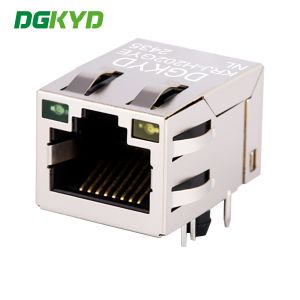 KRJ-H202GYENL RJ45 With Light / Transformer , Network Interface Ethernet