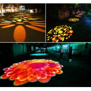 100W Waterproof Outdoor Projector Light IP65 Gobo Projector with LED Beam Effect