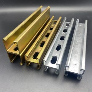 Wholesale Hot Dip Galvanized Back to Back Slotted Plain Unistrut Channel from china suppliers