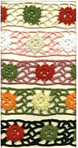 elegant 4.8-5cm width 10 yard / lot DIY handmade craft crocheted lace trim for garments