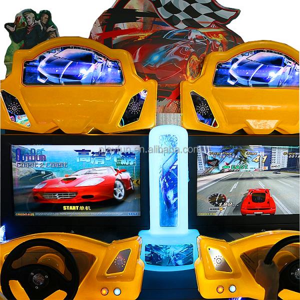 PlayFun Coin Operated Luxury 2 Seats Racing Car Arcade Game Machine Simulator Video Game Machine