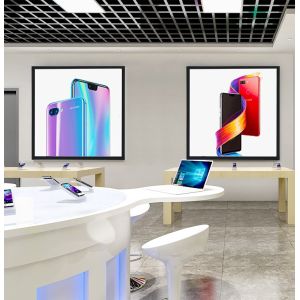 33 Inch IPS Square LCD Panel Screen Wall Mount Advertising