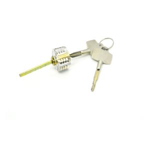 5pcs Set Transparent Cross-shaped Bullhead Lock Practice Padlock Locksmith Tools