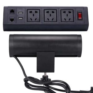 Multifunctional Office Desk Power Strip Clamp Socket Surge Protector ODM
