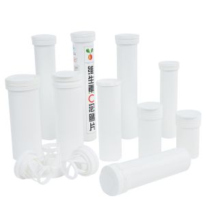 China Customized Plastic PP Effervescent Tablet Tube Flip-sealed Pill Bottle for Food on sale